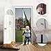 Homitt Magnetic Screen Door with Heavy Duty Mesh Curtain and Full Frame Hook&Loop Fits Door Size up to 34
