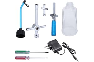 AllinRC Nitro Starter Kit Glow Plug Igniter Charger Tools Fuel Bottle Combo for 1/10 1/8 HSP Redcat Nitro RC Car
