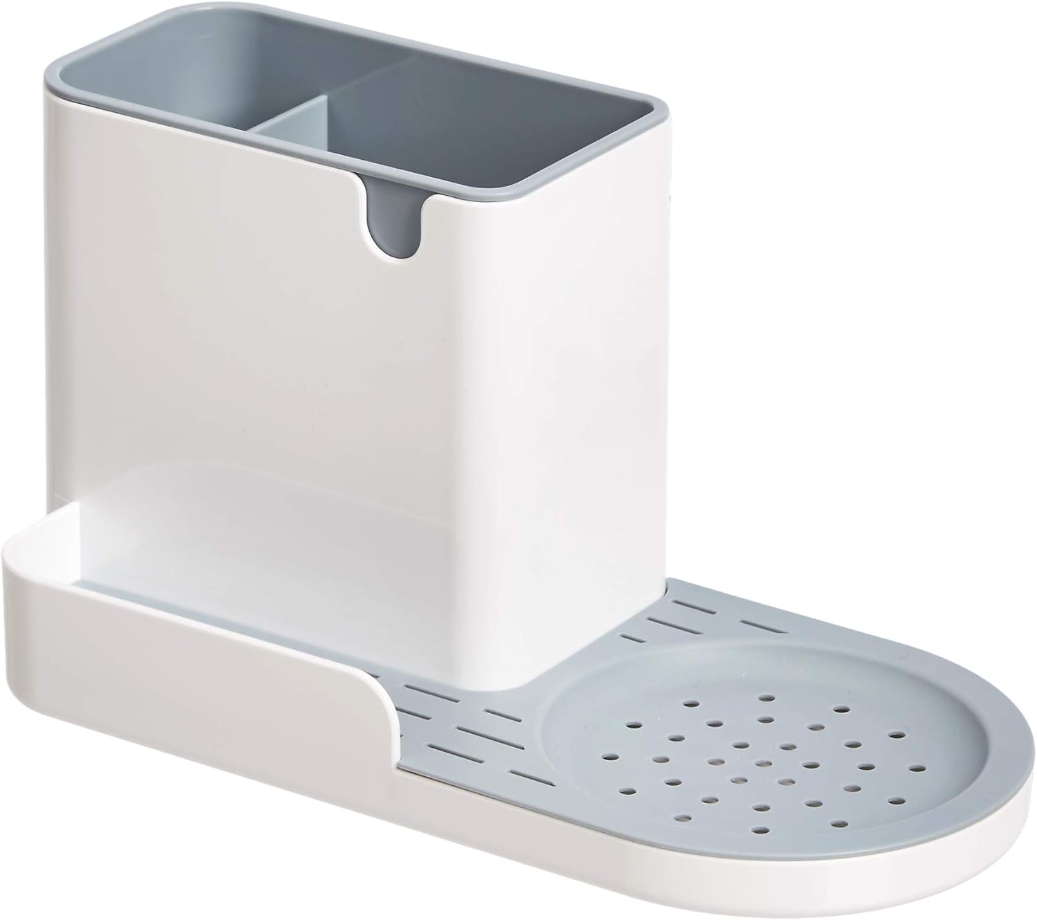 Amazon Basics Kitchen Sink Organizer/Sponge Holder, Large, White