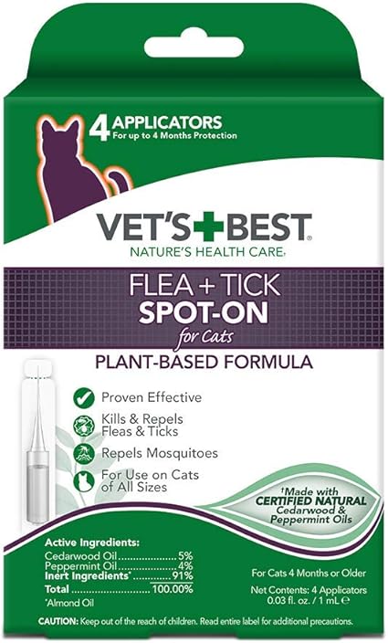 Vet's best natural flea and tick spot on reviews Clearance
