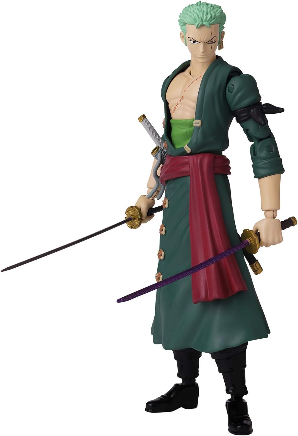 ANIME HEROES One Piece Figures Roronoa Zoro Action Figure, Articulated Zoro Anime Figure With Swappable Arms And Faces - Image 4