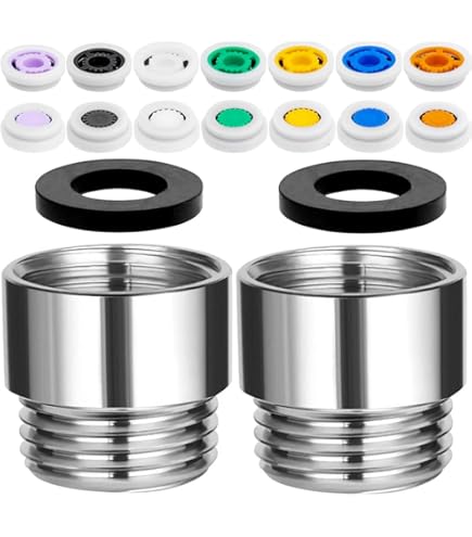 AIEX 12 Pcs Water Flow Restrictor, Multiple Specification Shower Flow Reducer Limiter Regulator, 1.2/1.5/1.8/2.0/2.2/2.5 GPM Flow Restrictor For Shower Head Fixed Water Saving (15mm/16mm In Diameter - View #5