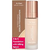 M. Asam Magic Finish Supercharge Serum Foundation Soft Ivory (1.01 Fl Oz) | Moisturizing Make Up &amp; Firming Face Serum In One, Anti-aging CC Cream With Optimal Coverage &amp; Hyaluronic Acid