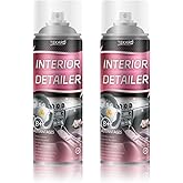 TEKARD Car Interior Cleaner, Leather Cleaner, 15 oz. Large-Capacity Interior Detailer in Iron Can, Wheel Cleaner, Suitable for Cleaning Rubber, Plastic, and Leather Surfaces Inside Vehicles (2 Bottle)
