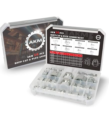 Amazon.com: AKM 80 Pcs DIN Light Duty Cap & Plug Assortment