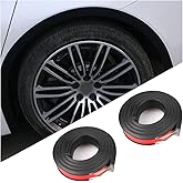 TSUGAMI 5 FT Car Wheel Arch Trim, 2 PCS Universal Fender Flare Edge Trim, Self Adhesive Car Wheel Eyebrow Anti-Collision Rubb