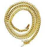 bossmannyc miami 12mm solid cuban link 10kt yellow gold chain 30 long chain necklace