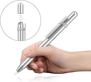 MoKo Aluminium Pencil Case Fit with i-Pencil, Magnetic Nib Cover Fit iPad 8th Gen 2020/7th Gen 2019/iPad Air 3rd Gen 10.5