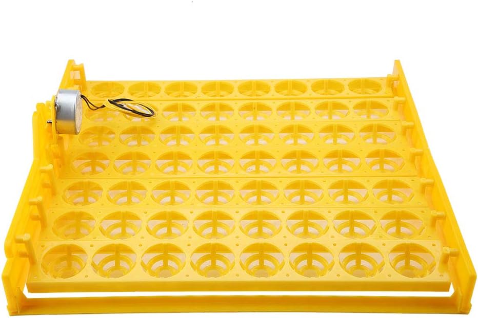 iFCOW Egg Turning Tray, 56 Eggs Mini Incubator Hatcher Automatic Egg Turning Tray Tool with Motor
