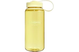 Nalgene 16 oz Wide Mouth Water Bottle BPA-Free, Durable & Leak Proof, Lightweight Travel Bottle, Fits In Cupholders, Butter