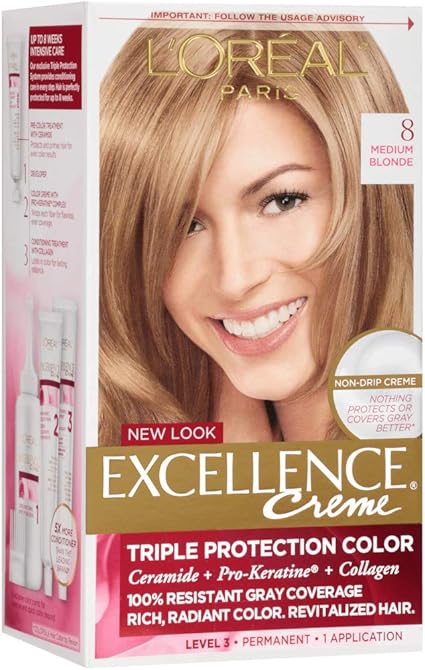 Amazon Com Exc H C Med Bld 8 R Size 1ct L Oreal Excellence Creme
