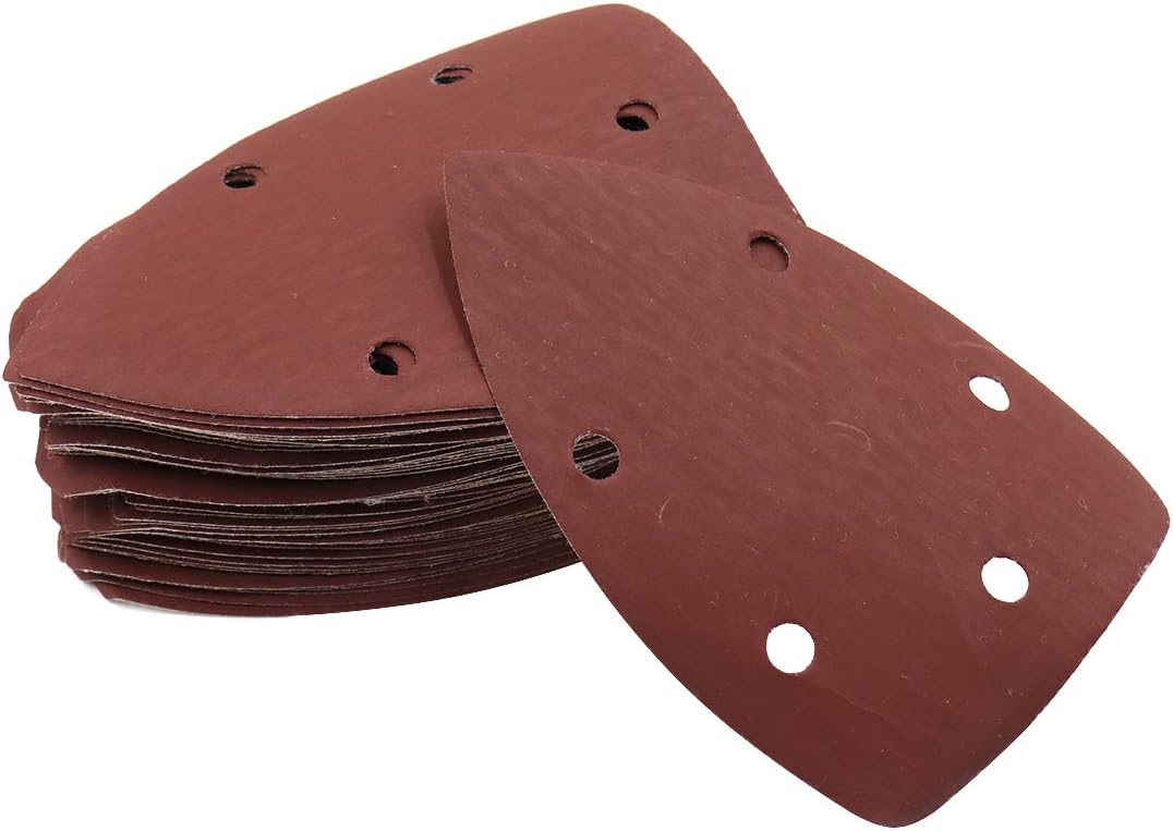 Sydien 50Pcs 1500 Grits Mouse Detail Sander Sandpaper Sanding Sheets