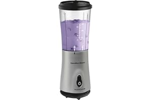 Hamilton Beach® Single-Serve Blender with Travel Lid 14 oz.,Silver, 51107C