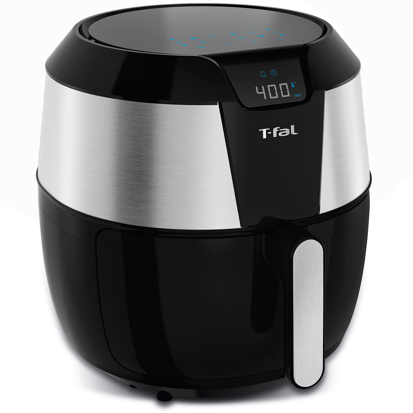 T-fal Easy Fry XXL Combo de freidora y parrilla de aire con pantalla de un toque, 8 programas preestablecidos, 5,9 cuartos, negro y acero inoxidable