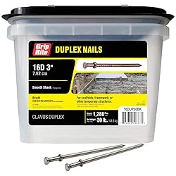 Grip-Rite 16d x 3 In. Bright Duplex Framing Nails