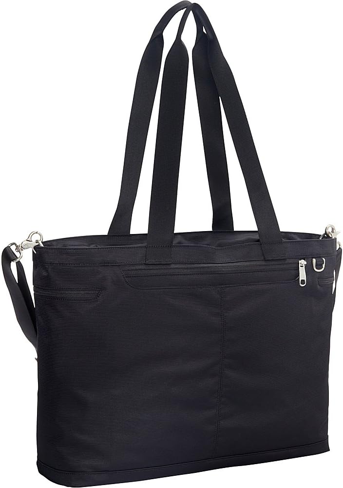 eBags Savvy Laptop Tote 2.0 with RFID Security (Black)