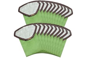 PURESTURDY 20 Pack 107314 Backpack Vacuum Filter Bags Compatible with ProTeam 6 QT Backpack Vacuum Cleaner，Replace Part #107314 Open Triangular Collar