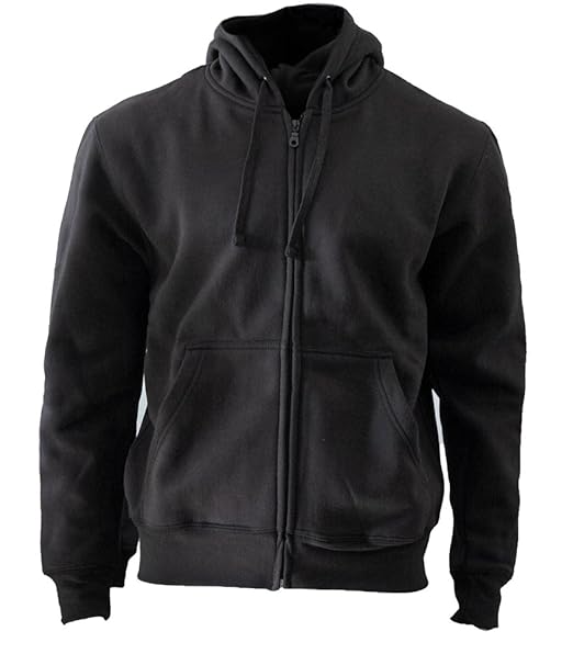 ROCK-IT Apparel® Herren Zipper Hoodie Kapuzen Sweater Jacke Workerhoodie Pullover in Größen XS-5XL - Farben Schwarz Grün Navy