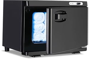 SUSICI Hot Towel Warmer for Spa 15L Thermostatic Towel Heater Large Capacity Towel Cabinet Professional Bath Towel Warmer Spa Heating Use or Facials SPA Massage Salon Heats Up Quick Towel Heater (15L, Black)