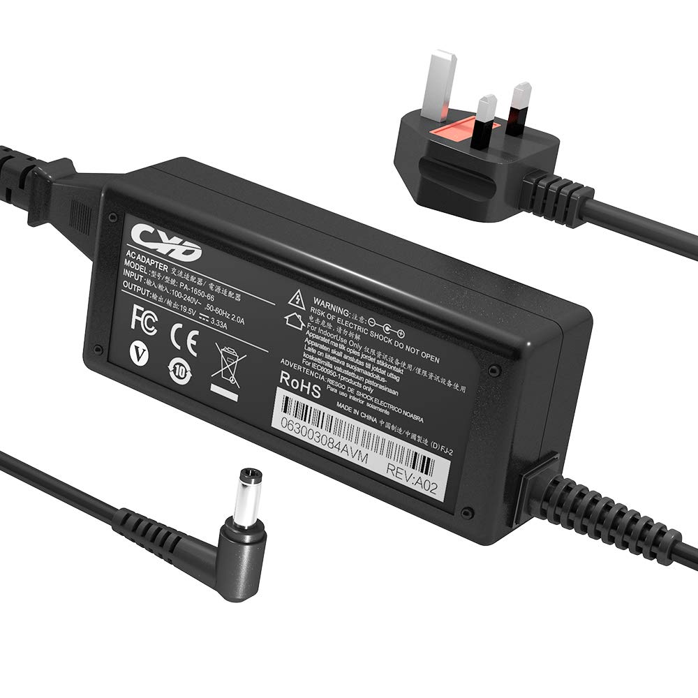CYD 65W PowerFast Replacement for Laptop-Charger ASUS ADP-90YDB 501A P550L F550l S410U N17908 V85 N53S N56VZ X550C PA5177U VivoBook Q301 Q301L Q400 Q400A Q500A Q501 Q501L X551MA X751M