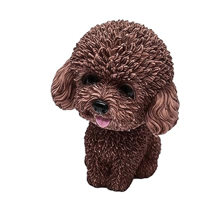 VORCOOL Wackelkopf Hund Wackelfiguren für Auto Armaturenbrett Dekoration (Braun)