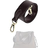 XYJG Vachetta Leather Strap for LV Neverfull Bag,Double Sided Usable Cowhide Crossbody Purse Strap for Handbag