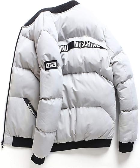 Amazon メンズ アウター ダウン ジャケット 暖かい 大きいサイズ カジュアル ジャンパーgray M コート ジャケット 通販