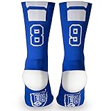 Custom Team Number Crew Socks | Athletic Socks by
