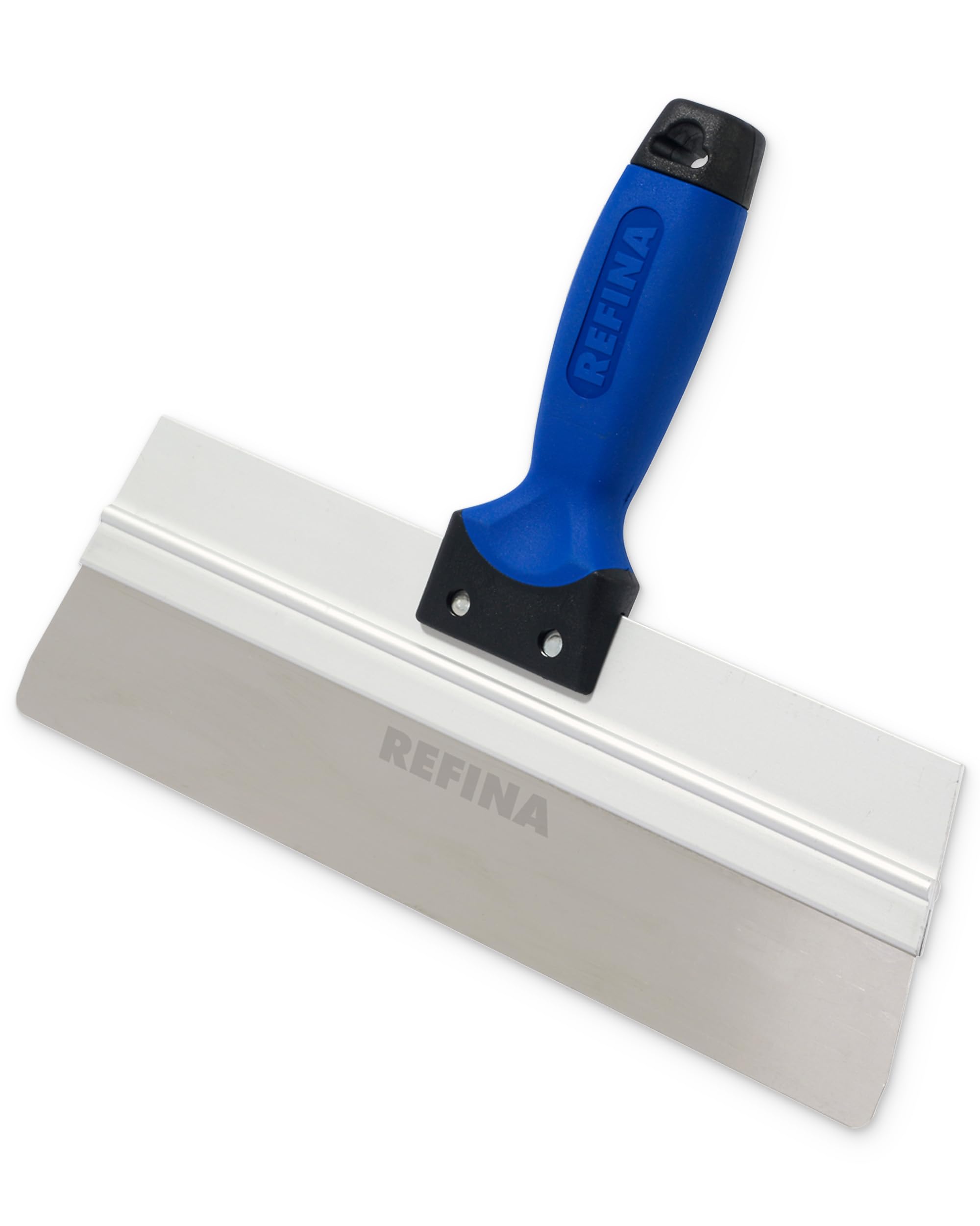REFINA Skimming Spatula for Plasters, Renders, & Compounds - 12" (300mm) Plastering Spatula w/ 0.5mm Stainless Steel Skimming Blade & Ergonomic ‘T’ Handle - Levelling & Plastering Tools