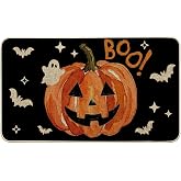 Artoid Mode Boo Jack-O'-Lantern Halloween Doormat, Low-Profile Switch Rug Door Home Decor Mat Floor Mat for Indoor Outdoor 17x29 Inch