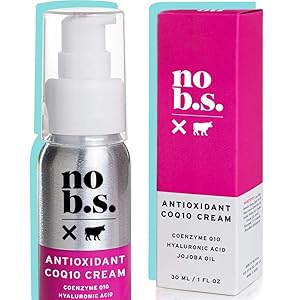 No B.S. Antioxidant CoQ10 Face Cream - Face Firming Moisturizer with Coenzyme Q10, Hyaluronic Acid & Jojoba Oil. Potent Formulas. Clean Skincare.