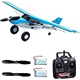 FLYCOLOR QIDI-560 M7 Off-Road Aircraft 3D RC Plane One-Key Hanging Stunt Fixed Wing with Wind Resistant Flight Control for Beginner and Experienced Ready to Fly(Blue)