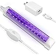 LED Black Light, 6W LED Tube Black Light for Black Light Bulbs Replacement, Blacklight Poster, UV Art, Bedroom, Black Lights for Halloween and Blacklight Parties