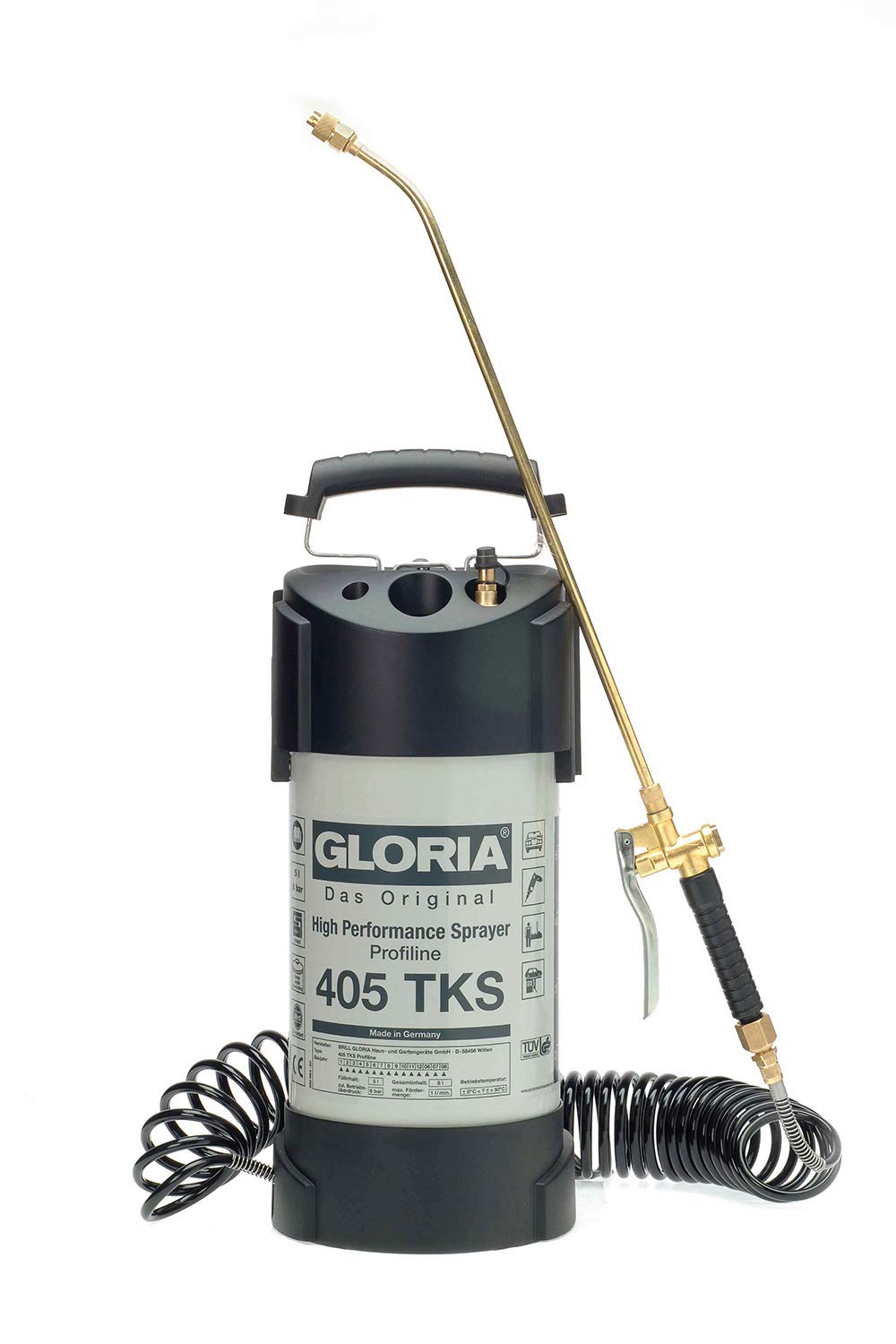 Gloria "405 TKS Profiline" High Performance Sprayer, White/Black, 22.5x21.5x57.5 cm — image 1