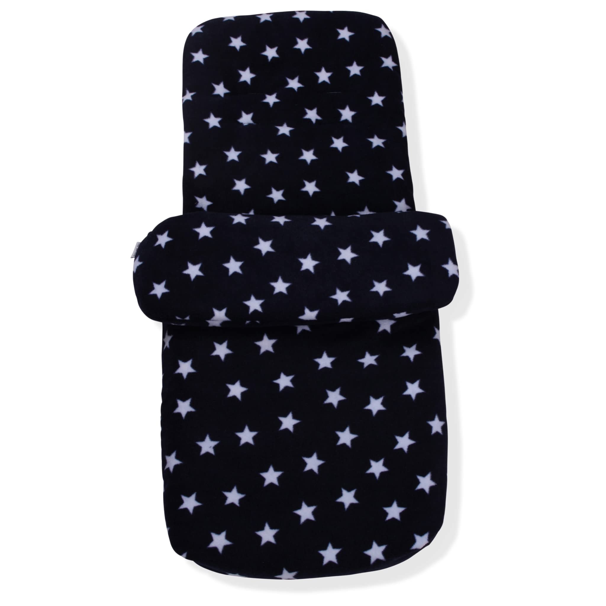 Clair de Lune Black Star Fleece Universal Pushchair Footmuff