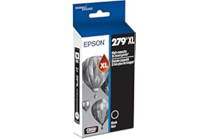 EPSON 279 Claria Photo HD Ink High Capacity Black Cartridge (T279XL120-S) Works with Expression Photo XP-980