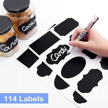Amazon Com Chalkboard Labels Reusable Labels Sticker For Mason