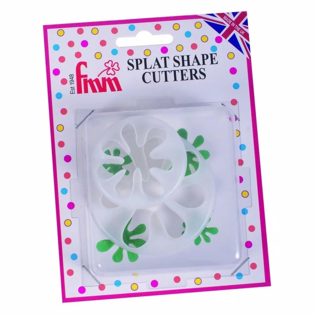 FMM Cutter Splat Paint Icing Fondant Cut Out Art Artist Shape Cake Decoration