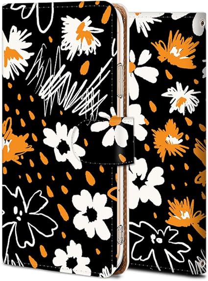 Amazon Moto G30 ケース 手帳型 Moto G30カバー スマホケース 合皮レザー カードホルダー おしゃれ かわいい 耐衝撃 落書きの菊 アニメ シンプル フラワー 家電 カメラ オンライン通販