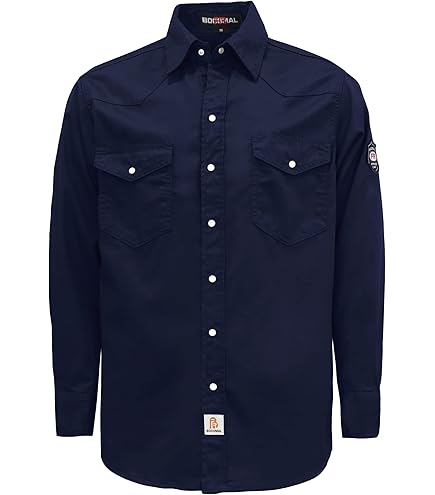 Amazon.com: Black Stallion (FS7-KHK) Work Shirt, 7 oz Flame