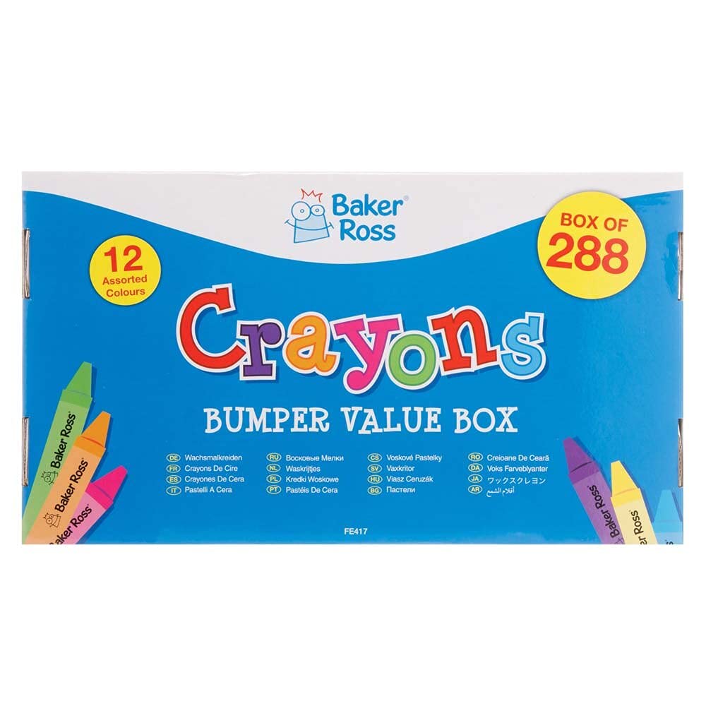 Baker Ross FE417 crayons bumper craft set - pack of 288, scrapbooking and art supplies