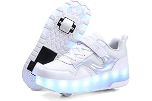 HHSTS Kids Shoes - New Upgraded with Wheels LED Light Color Shoes Shiny Roller Skates Skate Shoes Simple Kids Gifts Boys Girls The Best Gift for Party Birthday Christmas Day