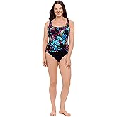 Great Lengths Womens Sash Tank One Piece Swimsuit