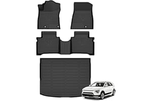 AZYT Floor Mats & Cargo Liner for Kia NIRO & NIRO Hybrid 2023 2024 2025 (Not for EV & PHEV) All Weather Automotive TPE Liners Set Anti-Slip Waterproof Floor Liners Accessories