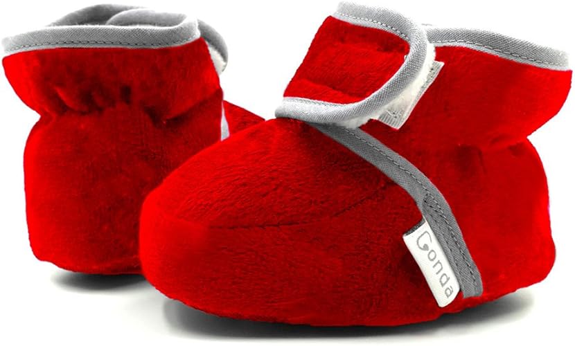 red baby slippers