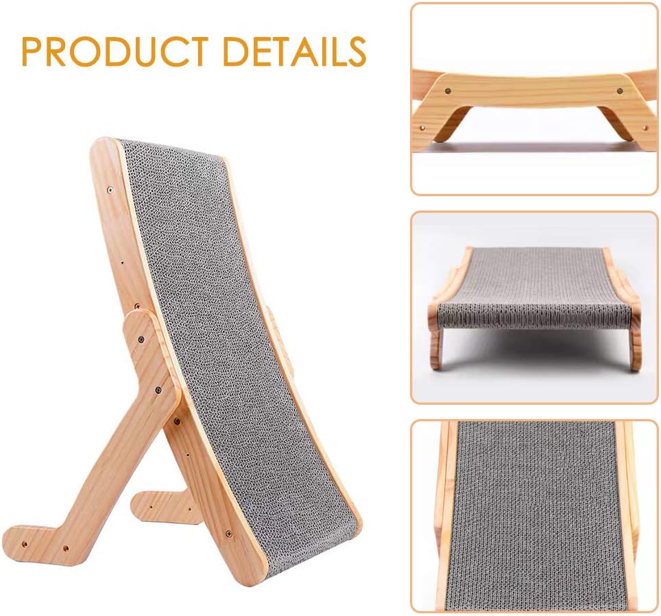 ZAMATE Cat Scratcher, Corrugated Pet Scratcher Cardboard, Durable Cat Bed, Reusable Cat Scratching Pad Lounge for Furniture Protector, Cat Toy : Pet Supplies