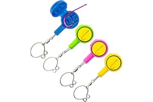 HUKPRO Fishing Knot Tying Tool - 4 Pcs/Pack - Hook Covers for Easy Tying and Protection - Kayak/Ice/Bait Fishing in Freshwater & Saltwater