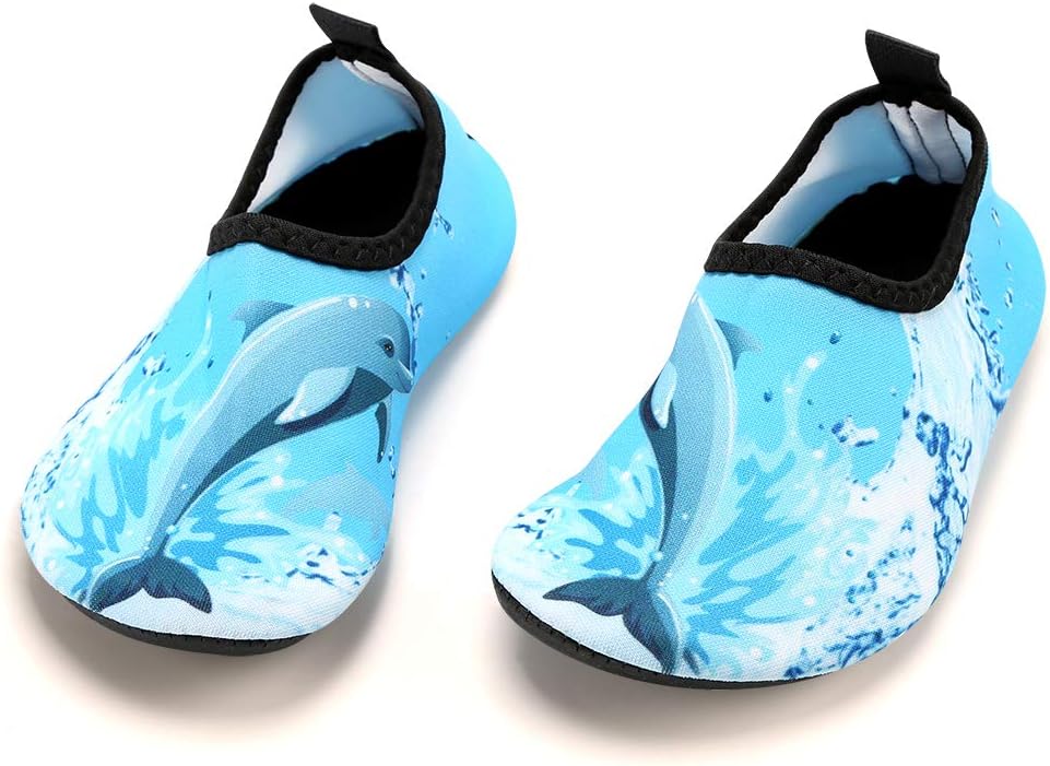 Kids Water Shoes Swim Socks, Girls Boys Quick Dry Aqua Shoes Barefoot Skin Socks for Beach Pool Surfing Walking Indoor Outdoor Sports
