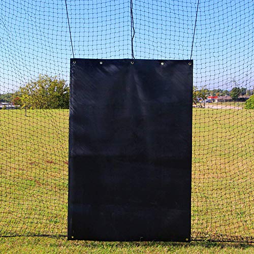 Select 5'x7' Reinforced Rubber Backstop for Baseball/Softball, Batting