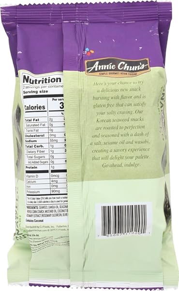 ANNIE CHUNS SEAWEED SNK WASABI